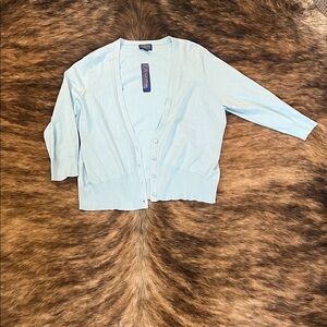 Pendleton Women's Light Blue Cardigan Sweater